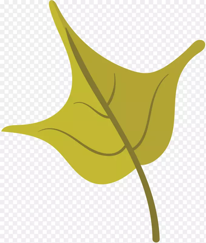 叶夹艺术植物茎产品设计线