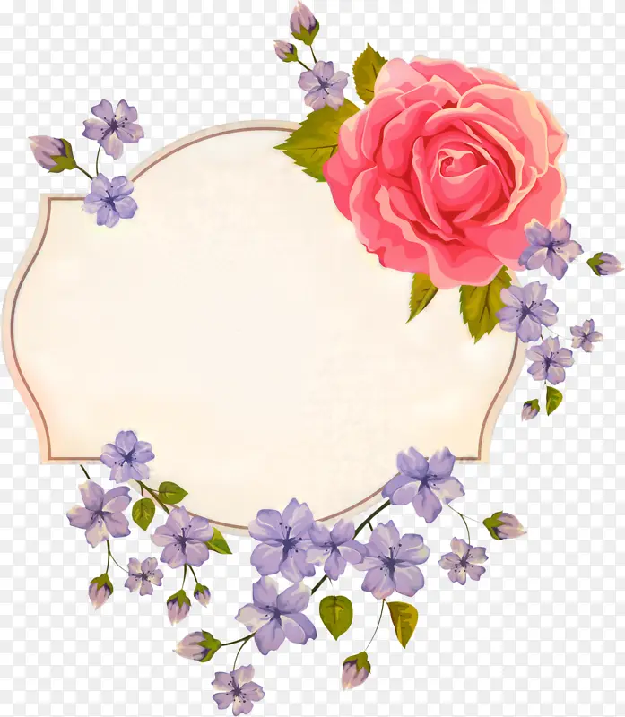 画框 花朵 花朵相框