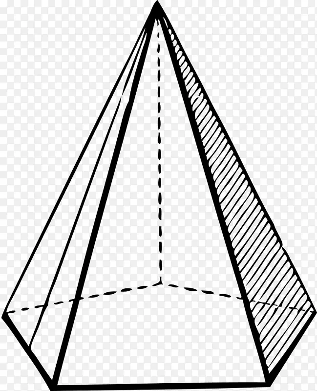 金字塔 五边形金字塔 陀螺拉长的五边形金字塔