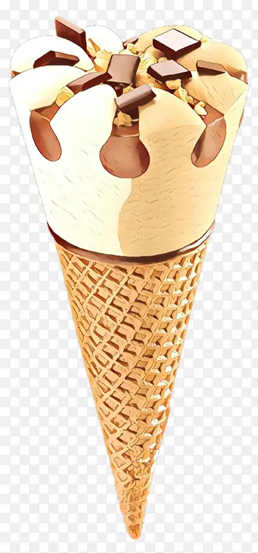 巧克力冰淇淋 冰淇淋 冰淇淋筒