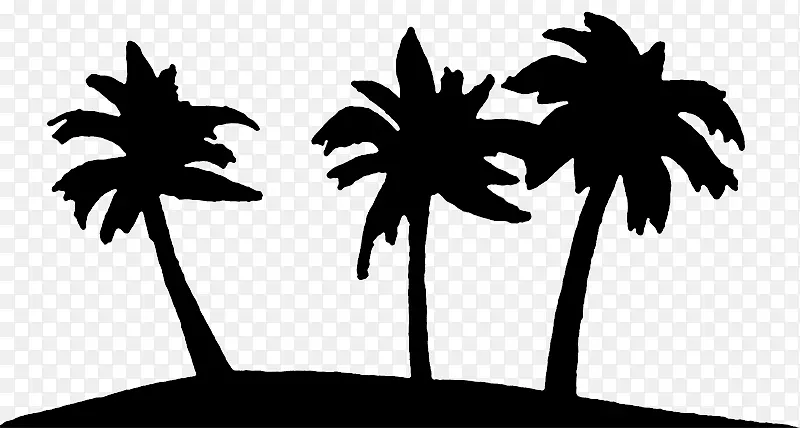 棕榈树 剪影 图纸