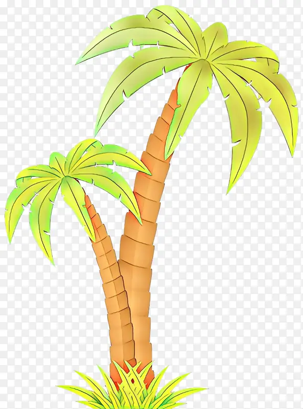 棕榈树 卡通 剪影