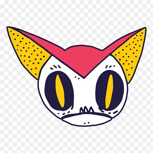 猫 卡通 鼻子