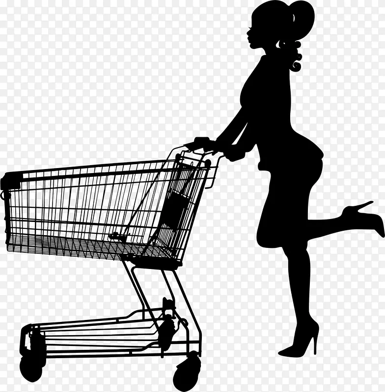 购物车 购物 女人