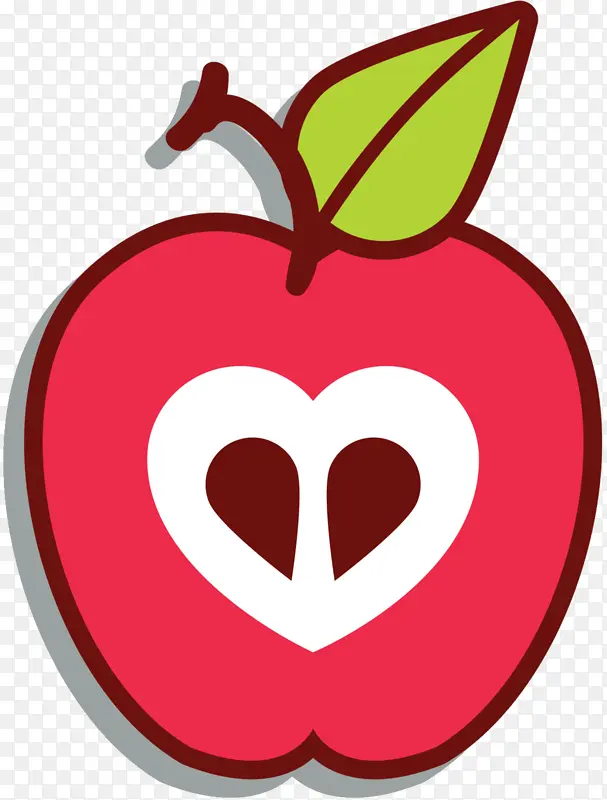 苹果 心脏 红色