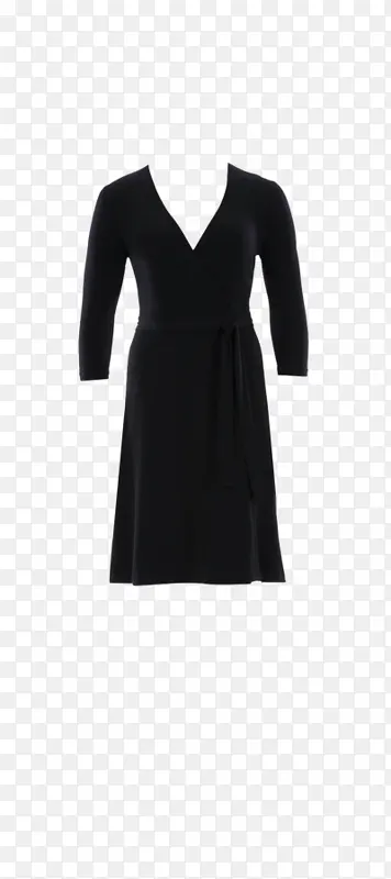 小黑裙 连衣裙 裹裙