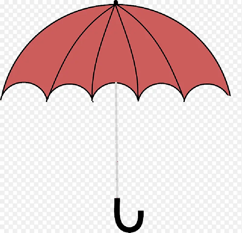 伞 沙滩伞 红色