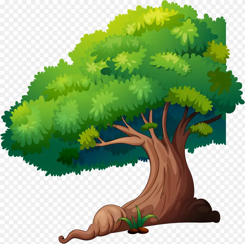 绘画 自然 树木