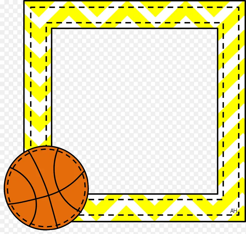 相框 篮球形相框 边框和相框