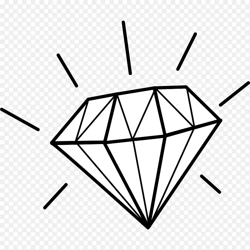 素描 钻石 粉色钻石