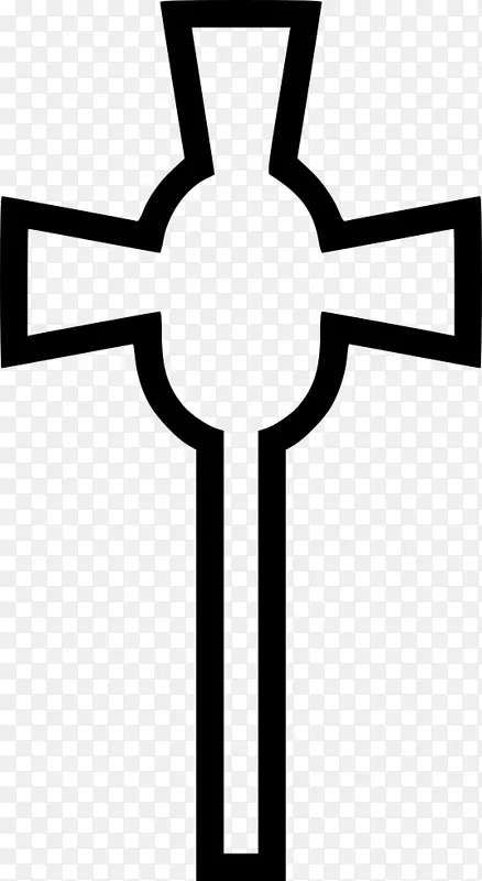 线条 十字架 符号
