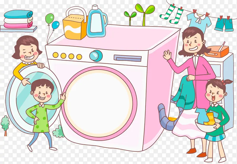 洗衣机 洗衣房 服装