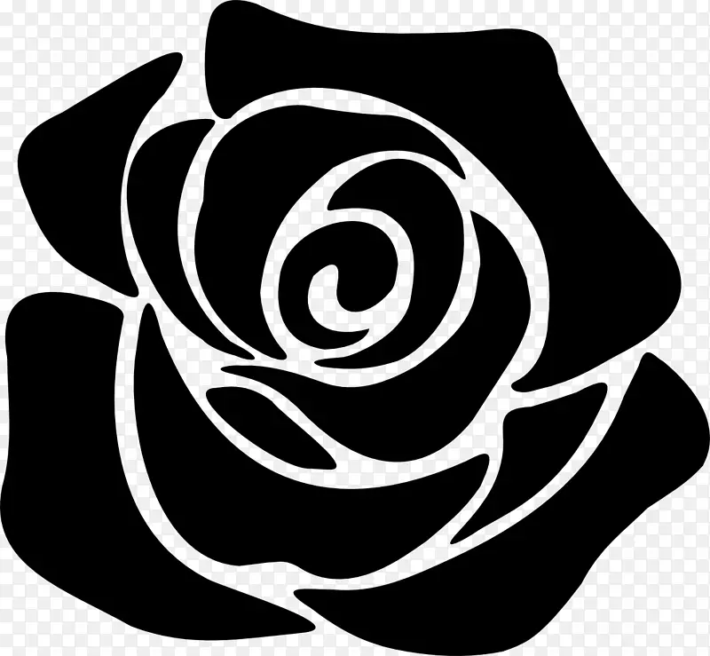 剪影 玫瑰 白色