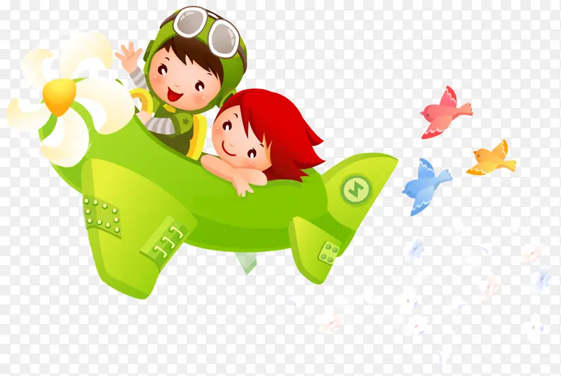 绘画 儿童 飞机