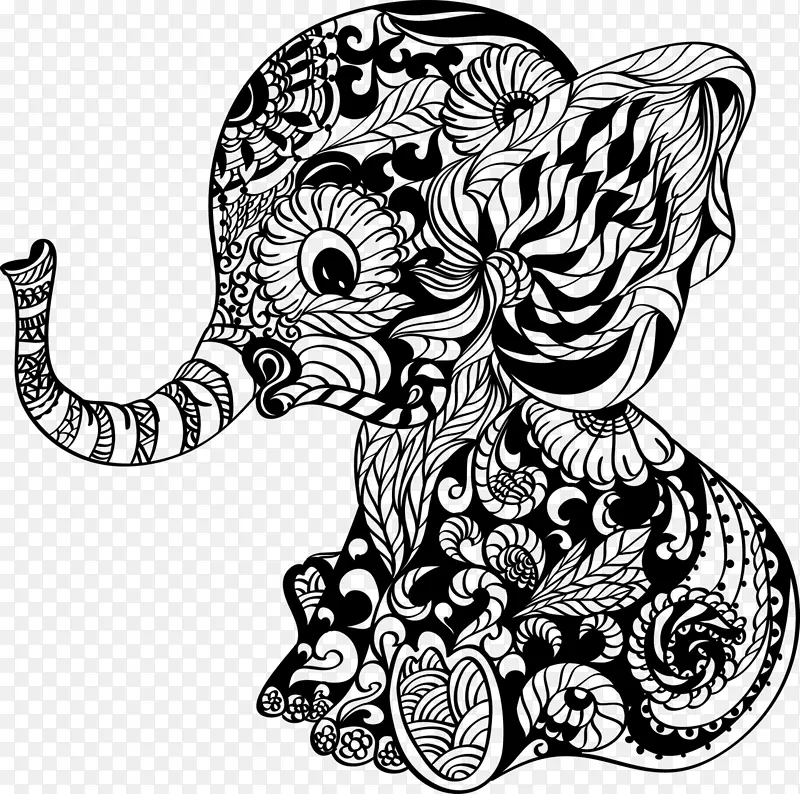 大象 曼荼罗 甘尼萨