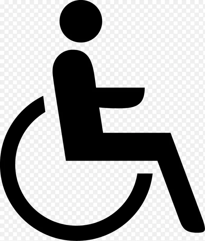 残疾 轮廓 残疾停车许可证