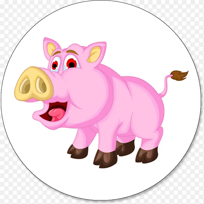壁画 小动物 猪