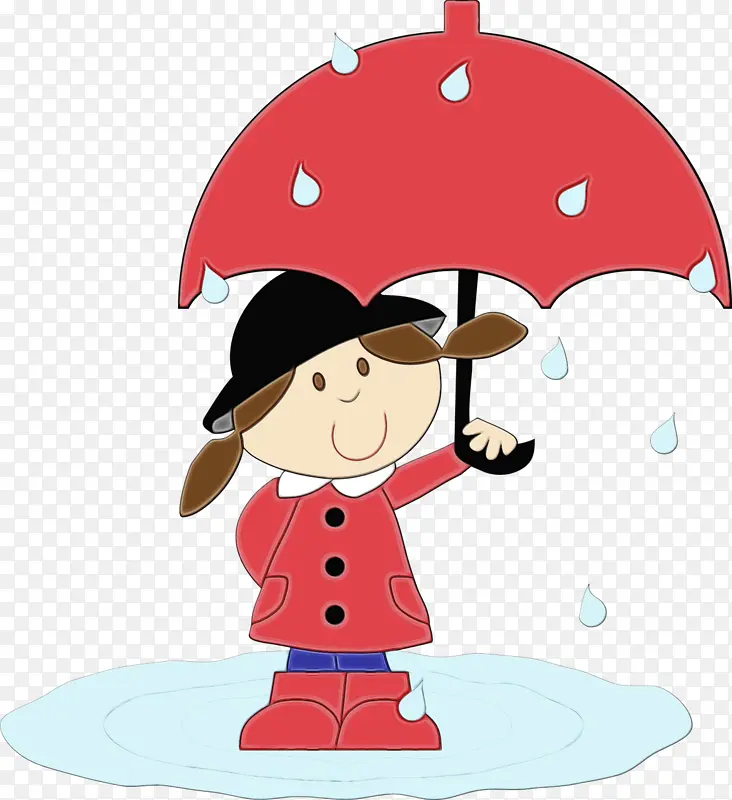 雨伞 带伞的女孩 女孩