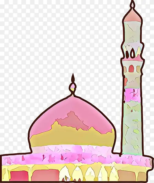 粉色 蛋糕 卡通