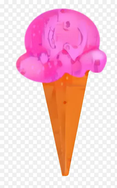 冰淇淋蛋筒 蛋筒 粉色