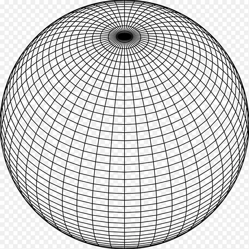 球面 直线 测地线网格
