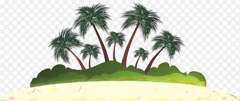 棕榈树 树木 轮廓