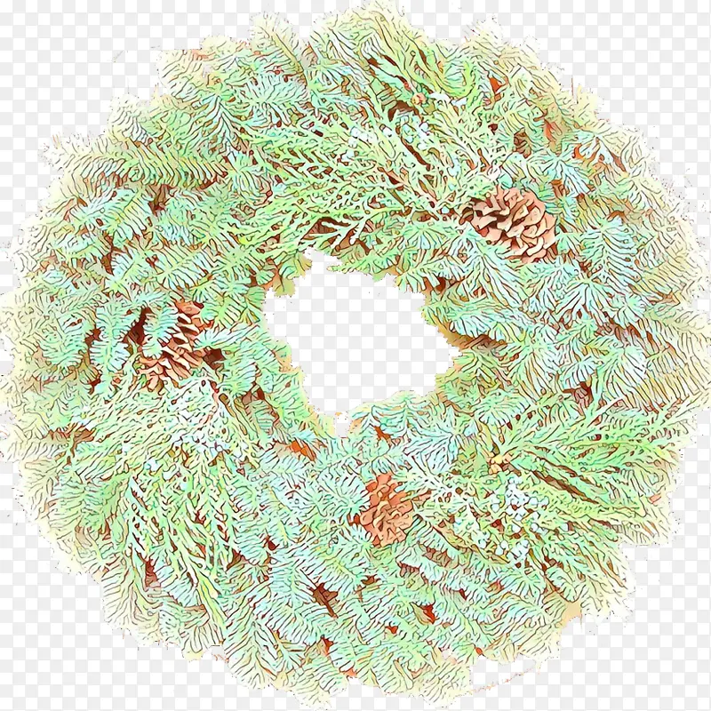 花环 树 绿色