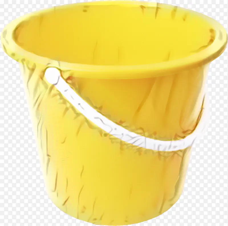 黄色 花盆 塑料