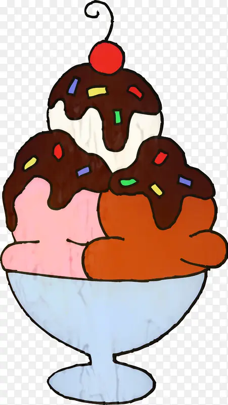 圣代 冰淇淋 冰淇淋筒