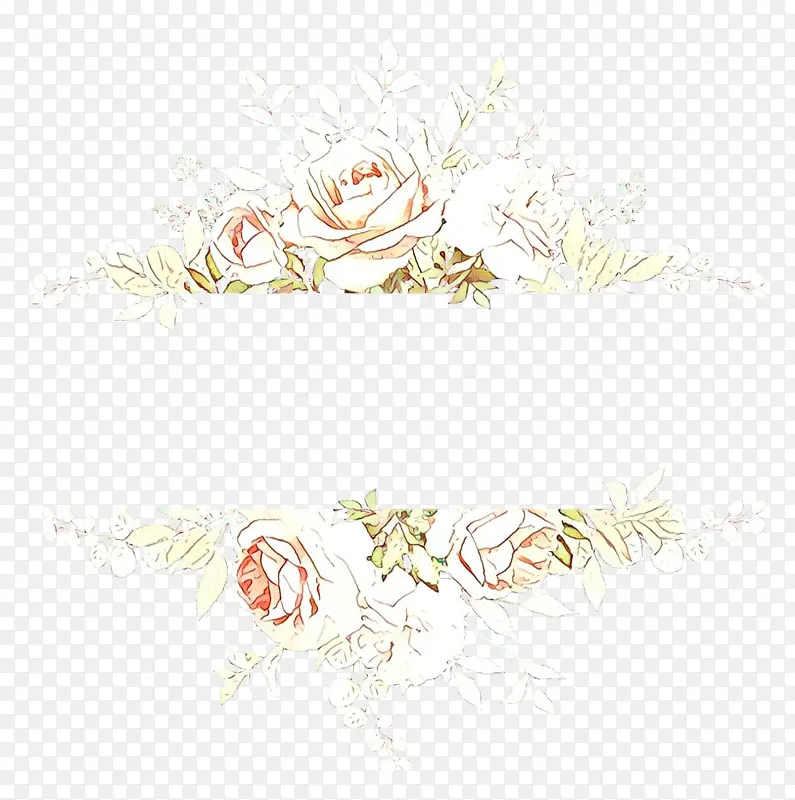 花卉设计 线条 白色