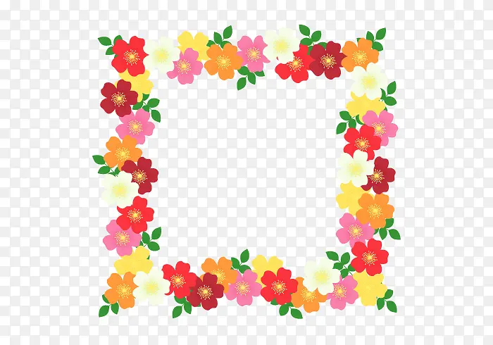 花卉设计 四边形 矩形