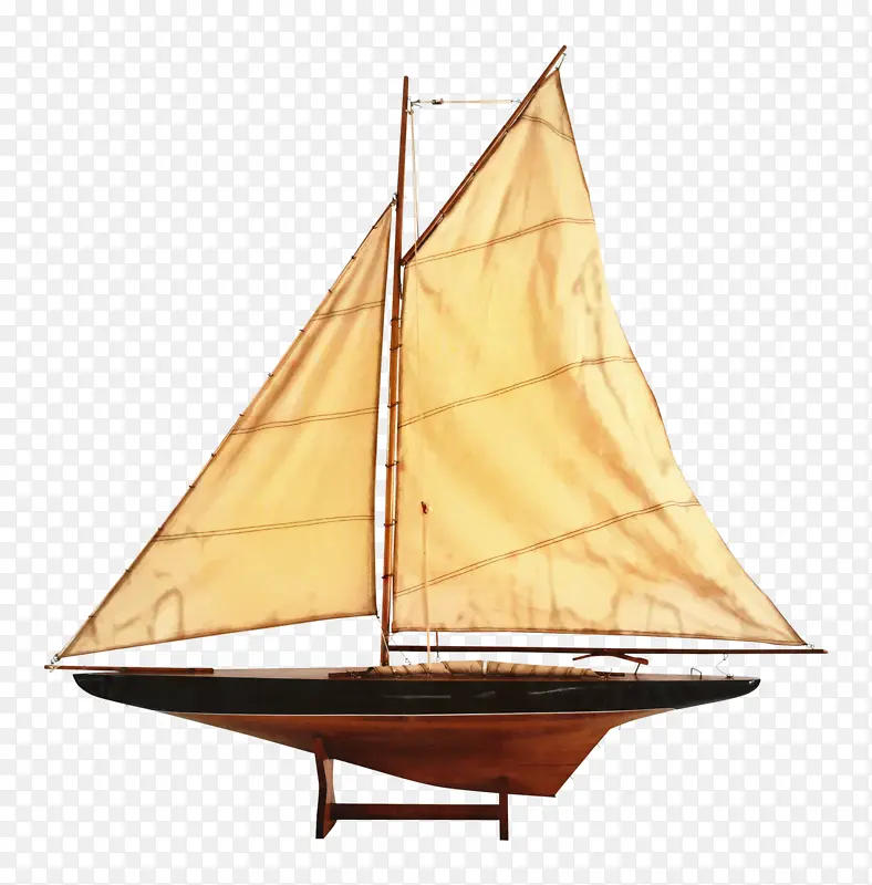 游艇 风帆 单桅帆船