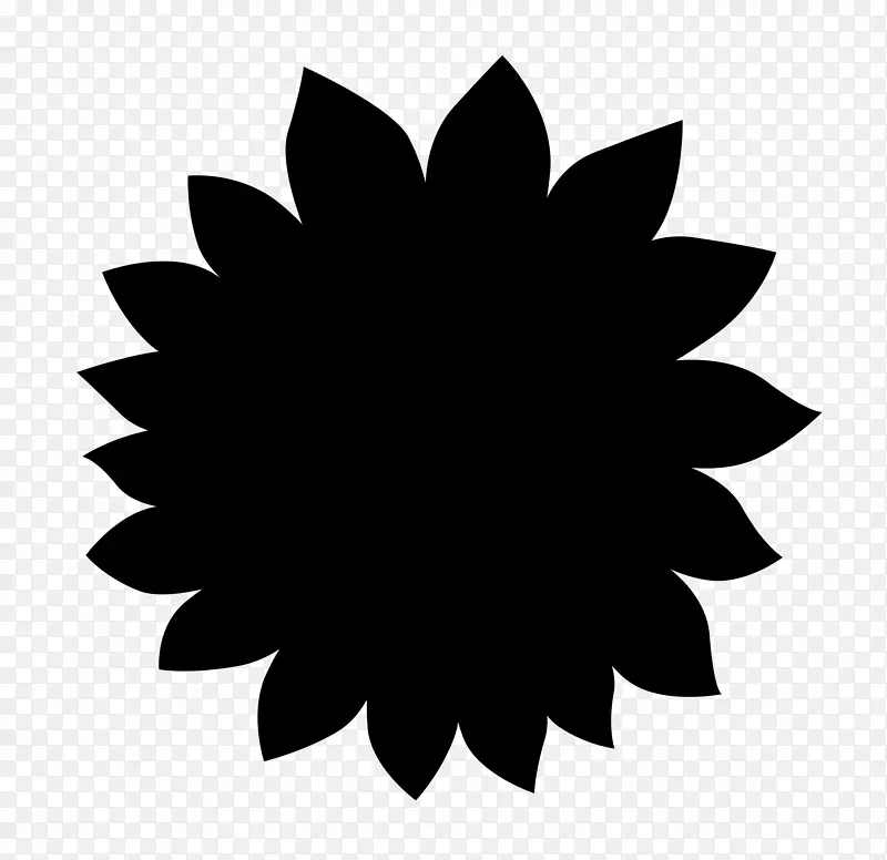 剪影 标志 向日葵