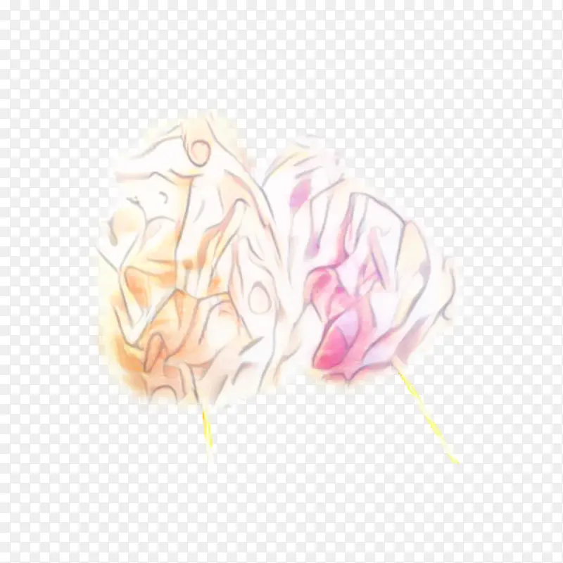 绘画 耳朵 白色