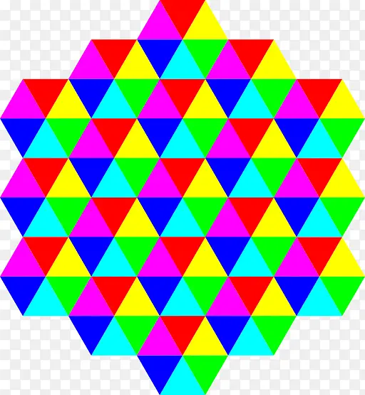 镶嵌 三角形 六边形