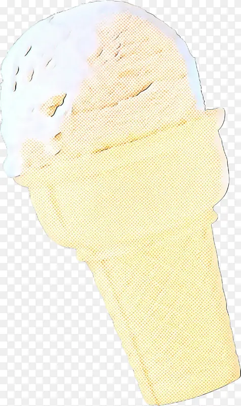 冰淇淋蛋筒 黄色 蛋筒
