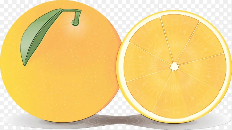 橙子 柠檬 黄色