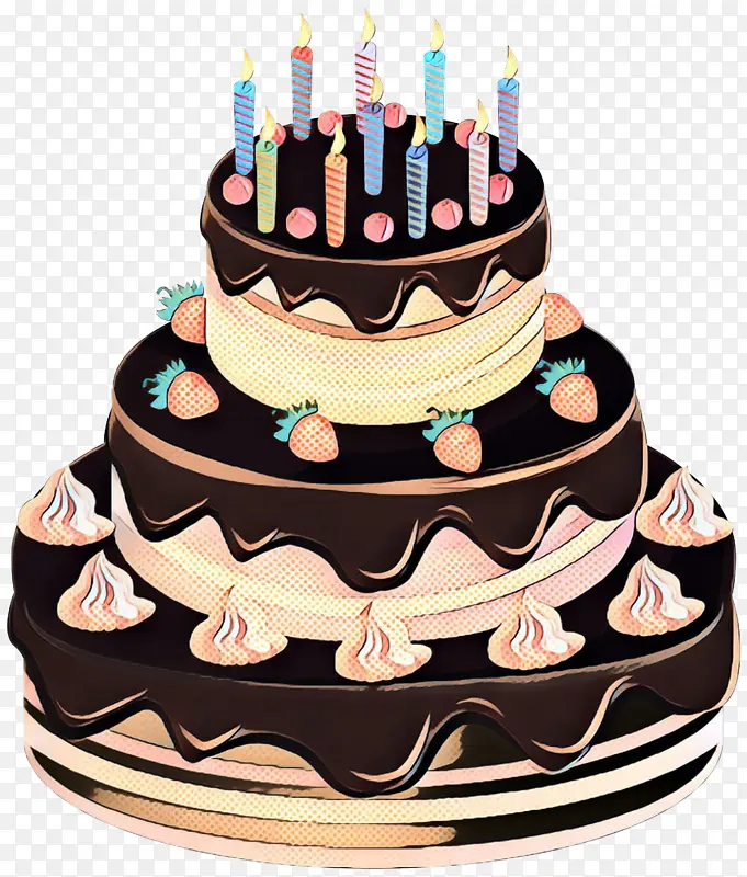 蛋糕生日蛋糕巧克力蛋糕奶油蛋糕蛋糕装饰糖生日蛋糕