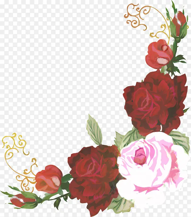 花卉设计 婚礼邀请函 花园玫瑰