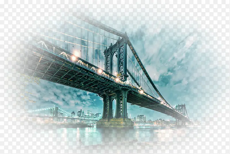 曼哈顿大桥 布鲁克林大桥 大桥