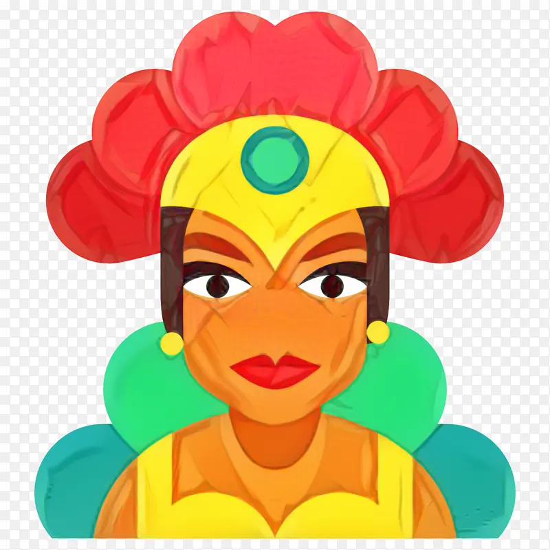 巴西狂欢节巴西狂欢节里约热内卢狂欢节化妆舞会卡通黄色鼻子