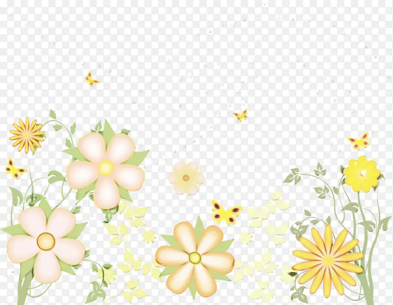 花卉设计 花卉 水彩画
