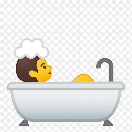 表情符号 浴缸 沐浴