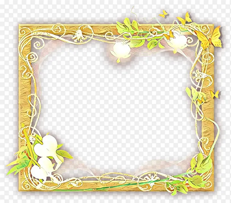 花卉设计 相框 矩形