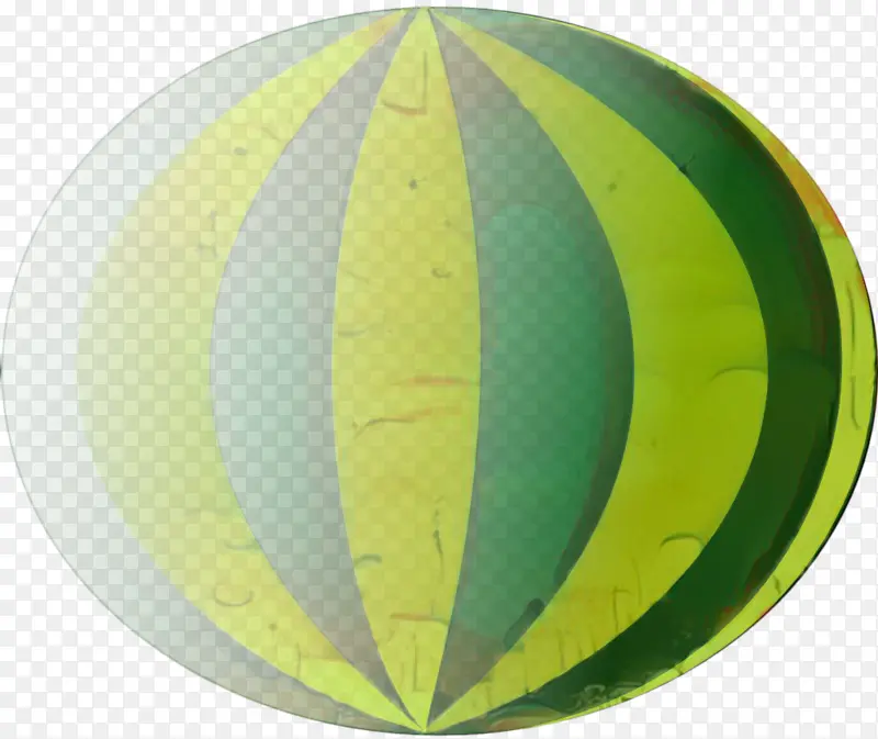 球体 绿色 黄色