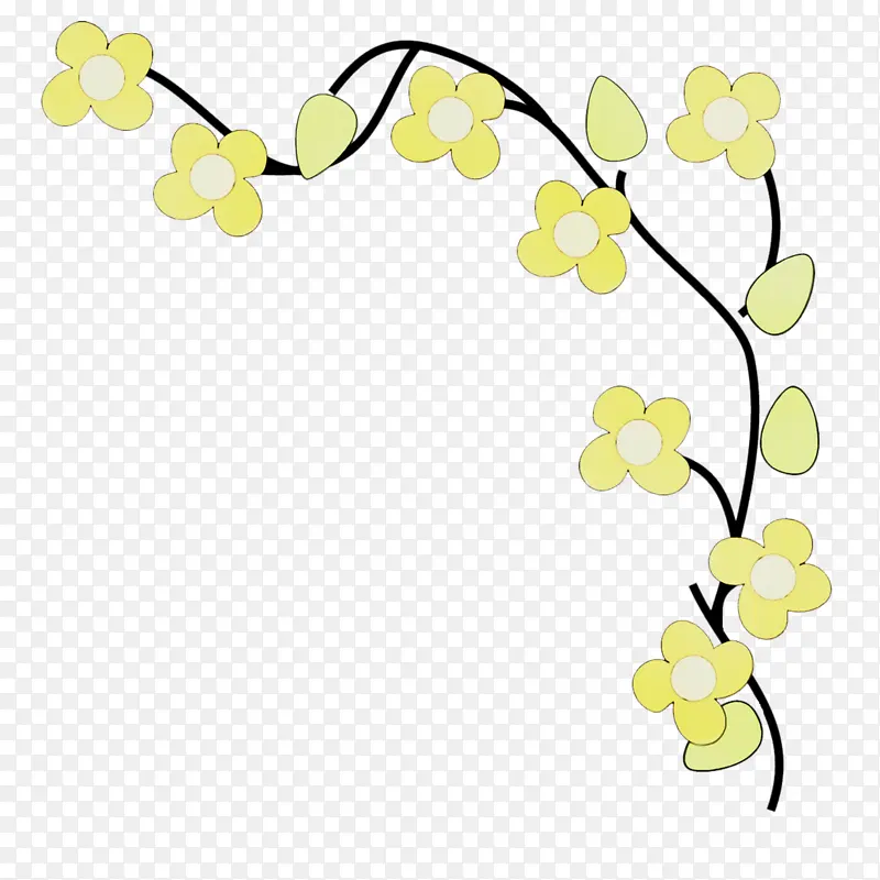 花卉设计 叶子 植物茎