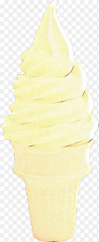 冰淇淋蛋筒 冰淇淋 黄色
