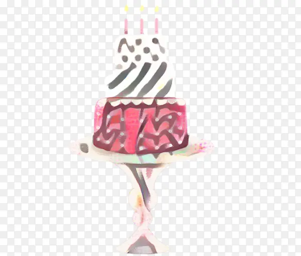 蛋糕 粉色 生日蜡烛