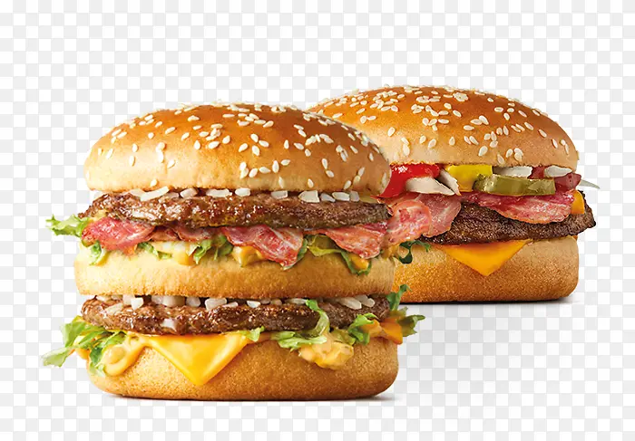 芝士汉堡 麦当劳巨无霸 麦当劳四分之一磅汉堡