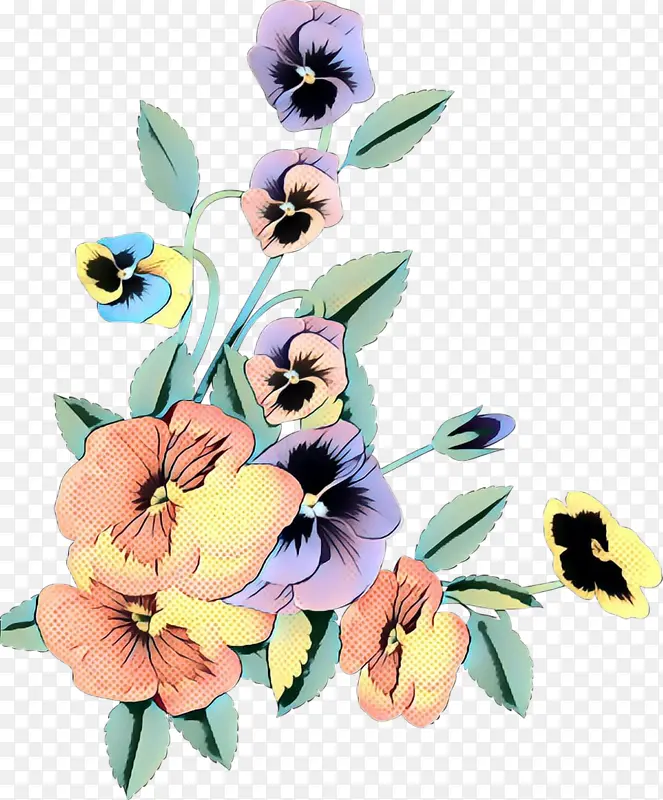 花卉设计 三色堇 切花